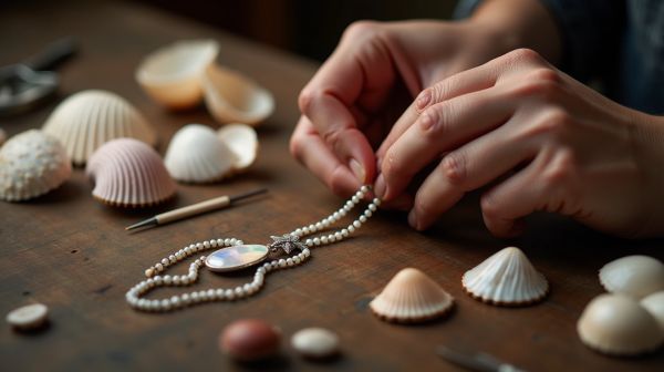 The art of handmade shell jewelry creation